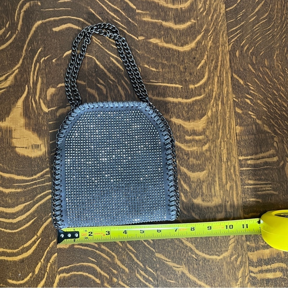 AKIRA Shimmering Crystal Silver Mini Bag - Picture 5 of 8